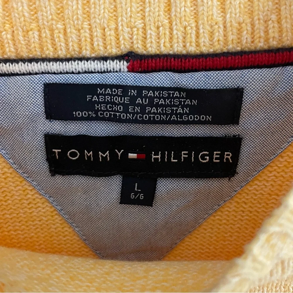Men’s large yellow Tommy Hilfiger sweater